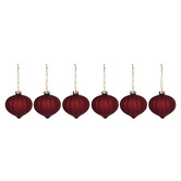 Temple &amp; Webster Set of 6 Mottled Glass Baubles