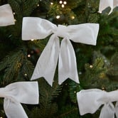 Temple &amp; Webster Set of 6 Velvet Bow Christmas Tree Clips