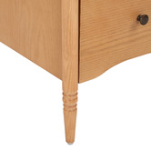 Temple &amp; Webster Willa 2 Drawer Ash Wood Bedside Table