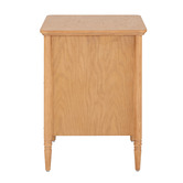 Temple &amp; Webster Willa 2 Drawer Ash Wood Bedside Table