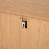 Temple &amp; Webster Willa 2 Drawer Ash Wood Bedside Table