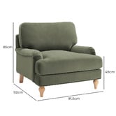 Temple &amp; Webster Dorset Upholstered Armchair