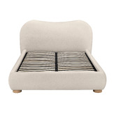 Temple &amp; Webster Paloma Boucle Gas Lift Storage Bed