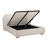 Temple &amp; Webster Paloma Boucle Gas Lift Storage Bed