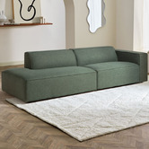 Temple &amp; Webster Russo 4 Seater Upholstered Sofa with Chaise