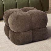 Temple &amp; Webster Finley Boucle Ottoman