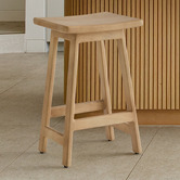 Temple &amp; Webster 65cm Nisha Mango Wood Bar Stool