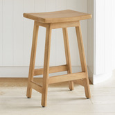 Temple &amp; Webster 65cm Nisha Mango Wood Bar Stool