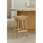 Temple &amp; Webster 65cm Nisha Mango Wood Bar Stool
