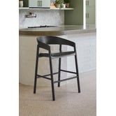 Temple &amp; Webster 66cm Mattia Beech Wood Bar Stool