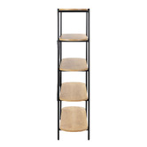 Temple &amp; Webster Brooke 5 Tier Curved Bookcase