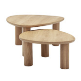 Temple &amp; Webster 2 Piece Nolan Nesting Coffee Table Set