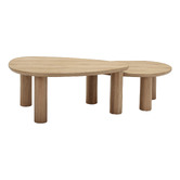 Temple &amp; Webster 2 Piece Nolan Nesting Coffee Table Set