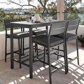 Temple &amp; Webster 4 Seater Kamari Outdoor Bar Table