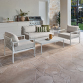 Temple &amp; Webster 4 Seater Kamari Outdoor Lounge Set