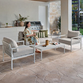 Temple &amp; Webster 4 Seater Kamari Outdoor Lounge Set