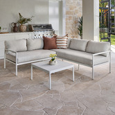 Temple &amp; Webster 5 Seater Kamari Outdoor Modular Lounge Set