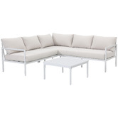 Temple &amp; Webster 5 Seater Kamari Outdoor Modular Lounge Set