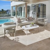 Temple &amp; Webster 5 Seater Palmira Outdoor Lounge Set