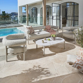 Temple &amp; Webster 5 Seater Palmira Outdoor Lounge Set