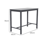 Temple &amp; Webster 4 Seater Kamari Outdoor Bar Table