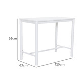 Temple &amp; Webster 4 Seater Kamari Outdoor Bar Table