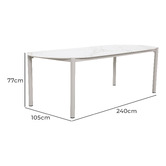 Temple &amp; Webster Palmira Ceramic Outdoor Dining Table