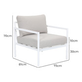 Temple &amp; Webster 4 Seater Kamari Outdoor Lounge Set