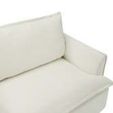 Temple &amp; Webster Softy Premium 5 Seater Queen Slipcover Corner Sofa Bed