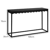 Temple &amp; Webster Bonnie Wavy Console Table
