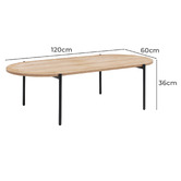Temple &amp; Webster Brooke Curved Coffee Table