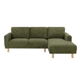 Temple &amp; Webster Orson 4 Seater Upholstered Sofa with Chaise