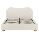 Temple &amp; Webster Paloma Boucle Gas Lift Storage Bed