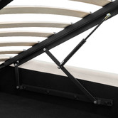 Temple &amp; Webster Paloma Boucle Gas Lift Storage Bed