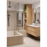 Temple &amp; Webster Cali 1200mm Wall Hung Double Vanity with Integrated Basins