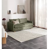 Temple &amp; Webster Henry Premium 3 Seater Queen Chenille Compressed Sofa Bed