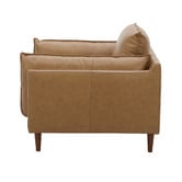 Temple &amp; Webster Terry Premium Genuine Leather Armchair