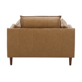 Temple &amp; Webster Terry Premium Genuine Leather Armchair