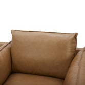 Temple &amp; Webster Terry Premium Genuine Leather Armchair