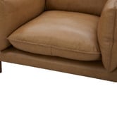 Temple &amp; Webster Terry Premium Genuine Leather Armchair