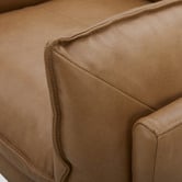 Temple &amp; Webster Terry Premium Genuine Leather Armchair