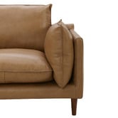 Temple &amp; Webster Terry Premium Genuine Leather Armchair