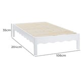 Temple &amp; Webster Kids' Evelyn Wavy King Single Bed