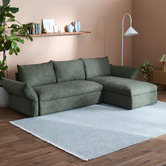 Temple &amp; Webster Dune 4 Seater Storage Sofa with Reversible Chaise