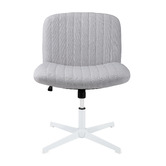 Temple &amp; Webster Camila Boucle Cross Legged Office Chair