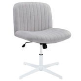 Temple &amp; Webster Camila Boucle Cross Legged Office Chair