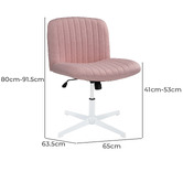 Temple &amp; Webster Camila Boucle Cross Legged Office Chair