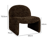 Temple &amp; Webster Maddie Boucle Accent Chair