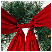 Temple &amp; Webster 60cm Red Bow Christmas Wreath
