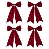 Temple &amp; Webster Large Velvet Bow Christmas Tree Clips